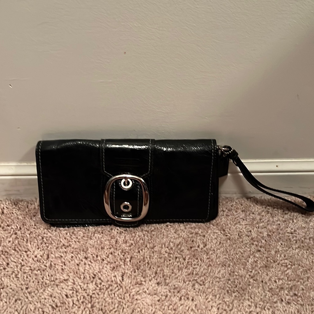 Coach Authentic Black Clutch Coach Authentic Black Clutch